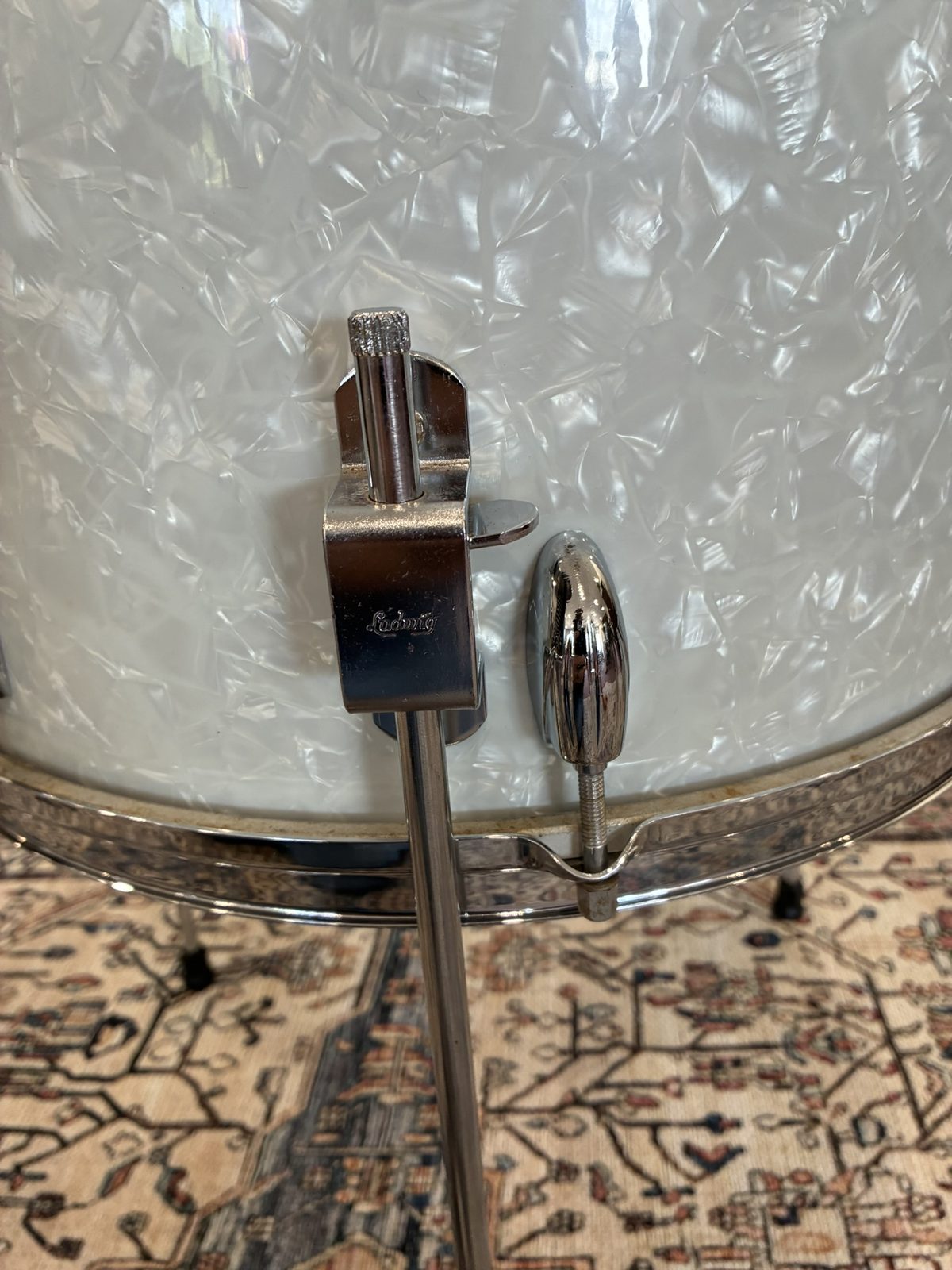 Walberg & Auge 16x16" Floor Tom - White Marine Pearl