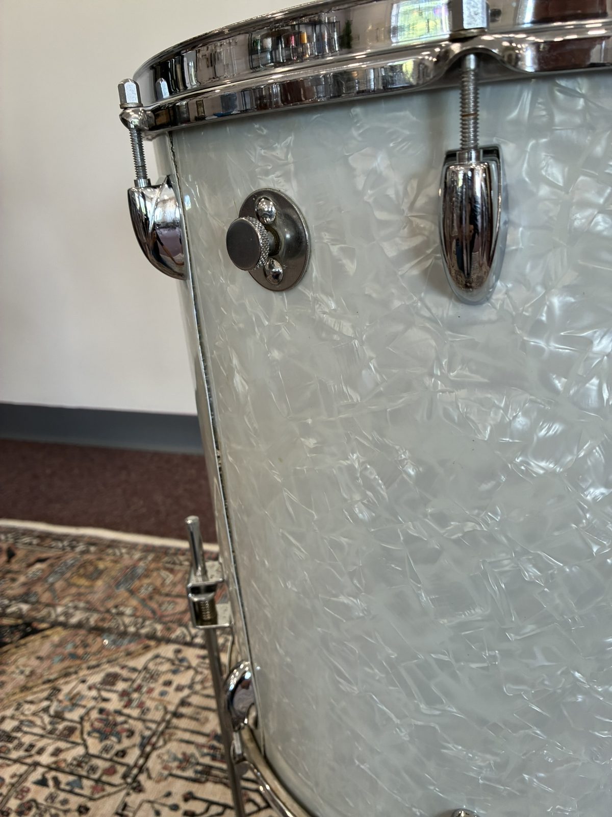 Walberg & Auge 16x16" Floor Tom - White Marine Pearl