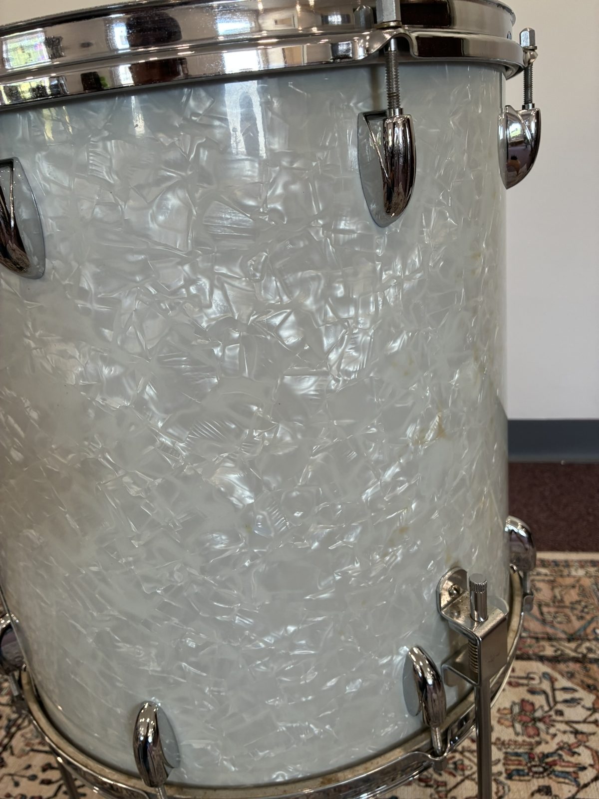 Walberg & Auge 16x16" Floor Tom - White Marine Pearl