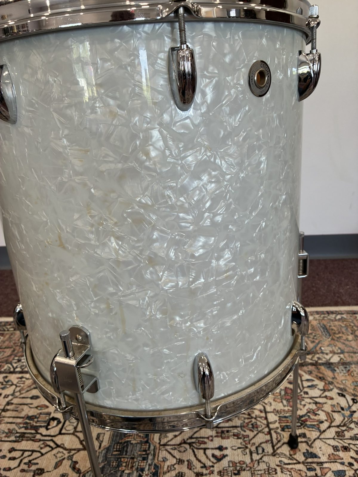 Walberg & Auge 16x16" Floor Tom - White Marine Pearl