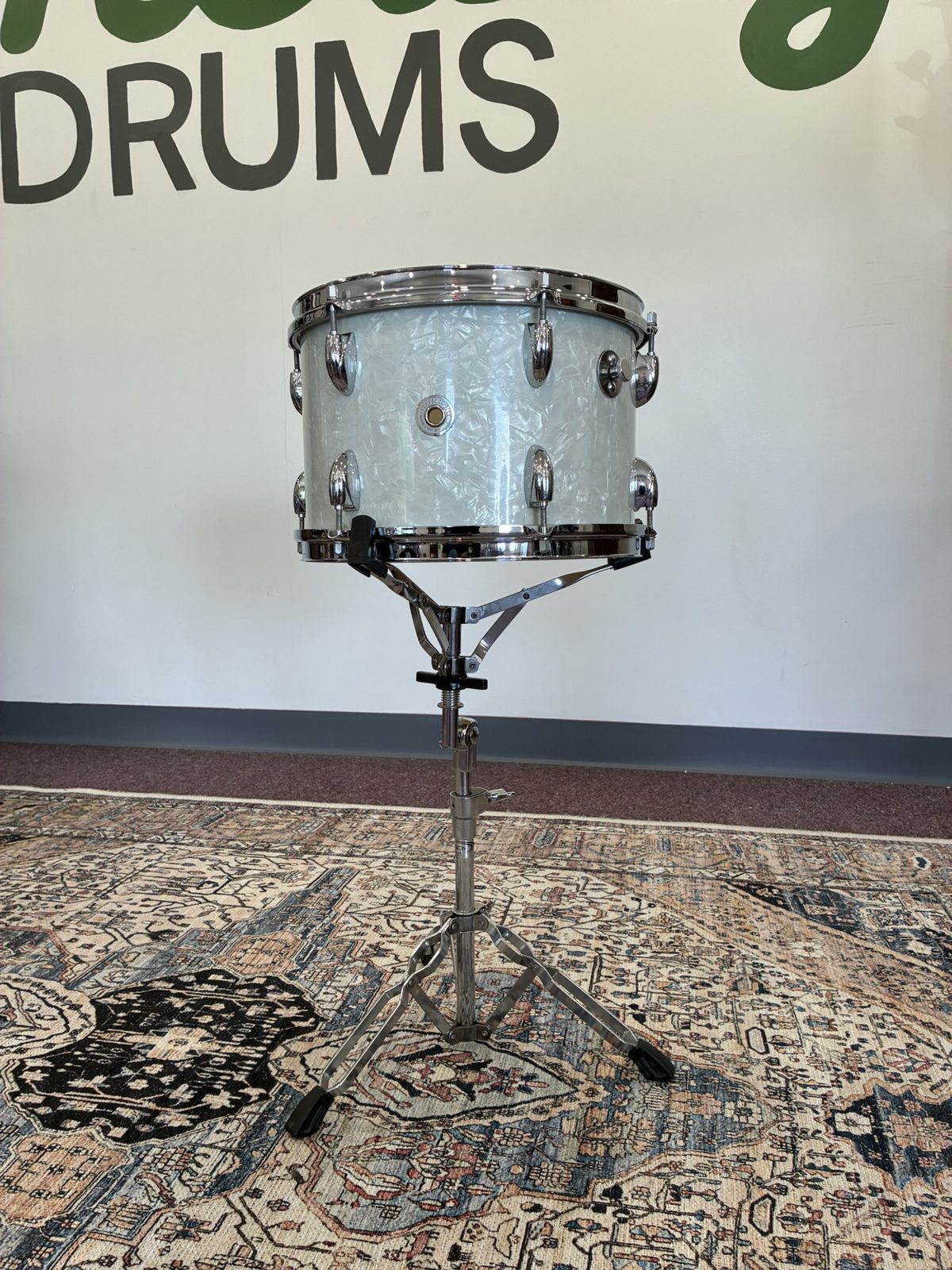 Walberg & Auge 12x8" Rack Tom - White Marine Pearl