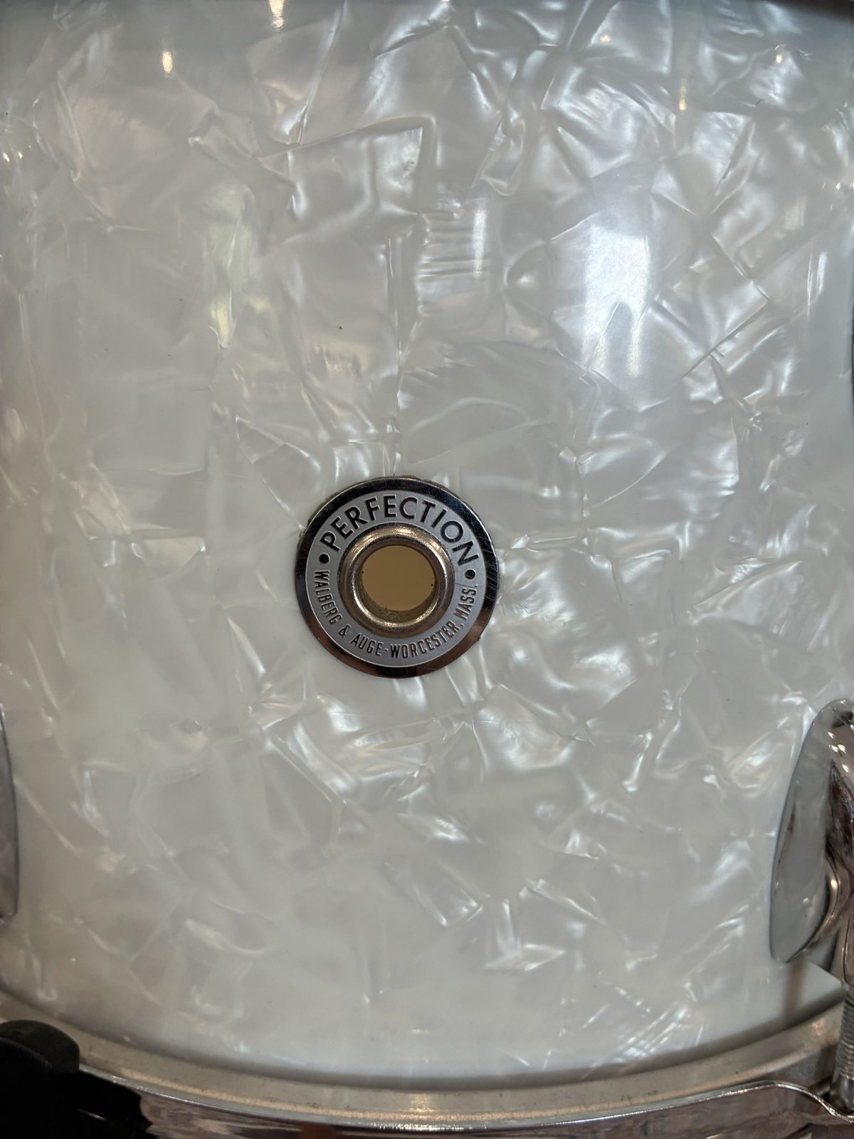 Walberg & Auge 12x8" Rack Tom - White Marine Pearl