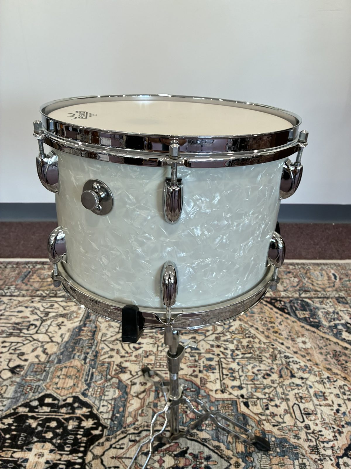 Walberg & Auge 12x8" Rack Tom - White Marine Pearl