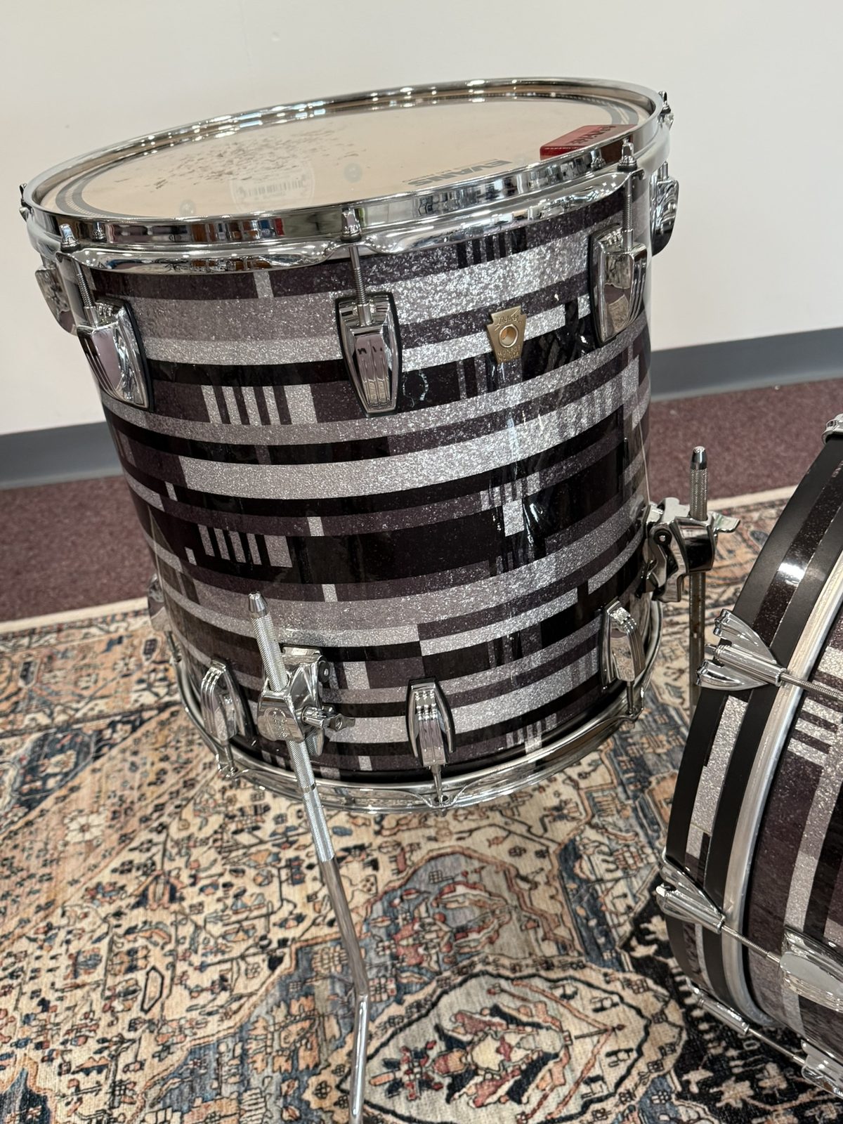 Ludwig Classic Maple Fab Outfit 22/13/16 - Black Digital Sparkle