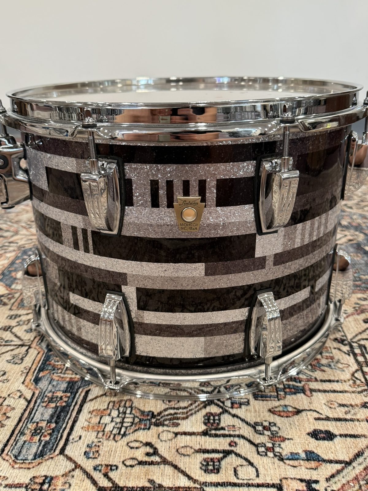 Ludwig Classic Maple 10x14 Rack Tom - Black Digital Sparkle