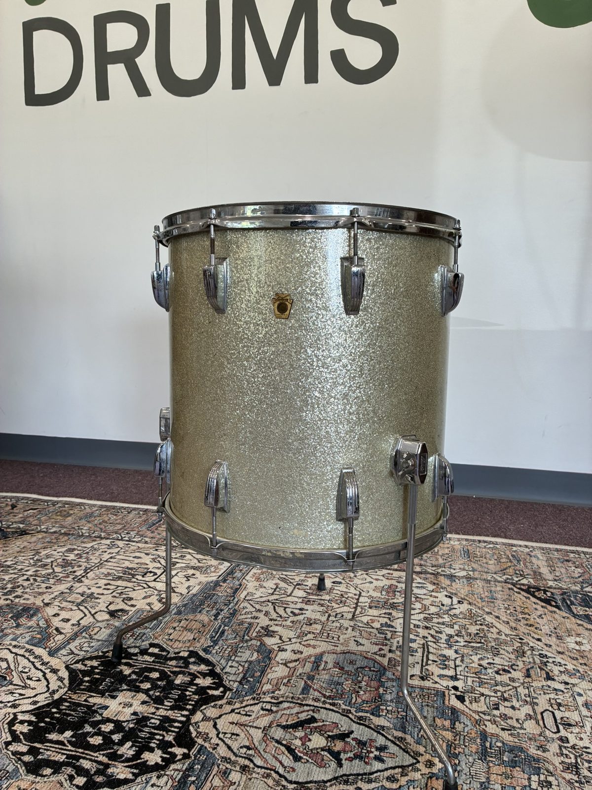Ludwig 16x16" Floor Tom (1960s) Silver Sparkle