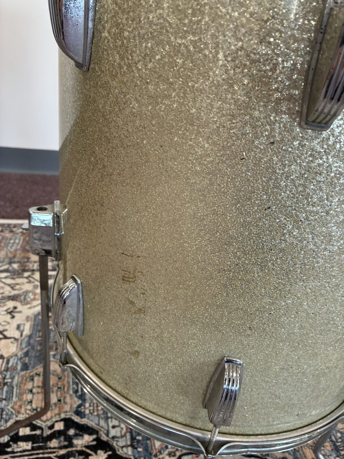 Ludwig 16x16" Floor Tom (1960s) Silver Sparkle