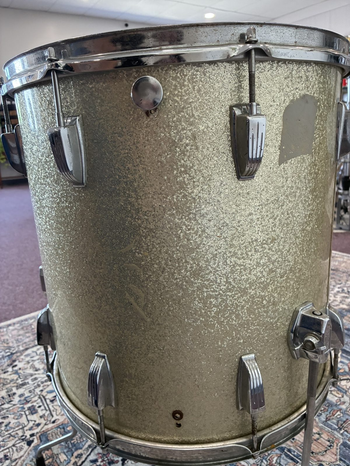 Ludwig 16x16" Floor Tom (1960s) Silver Sparkle
