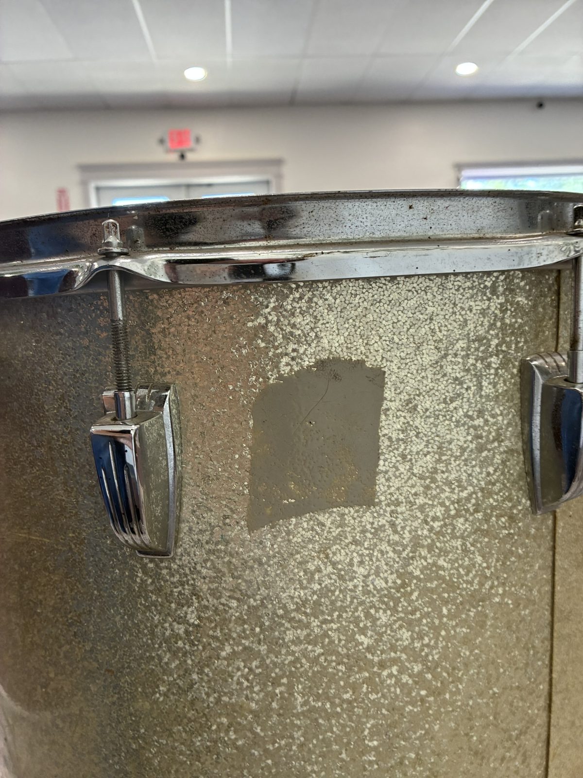 Ludwig 16x16" Floor Tom (1960s) Silver Sparkle
