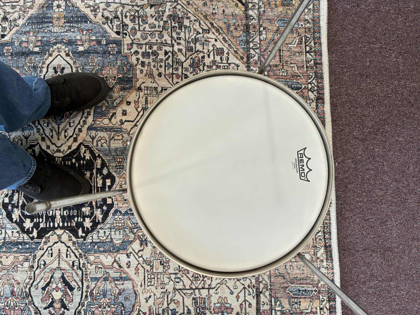 Ludwig Clubdate 14x14" Floor Tom - Gold Sparkle, Keystone Badge (1960s)