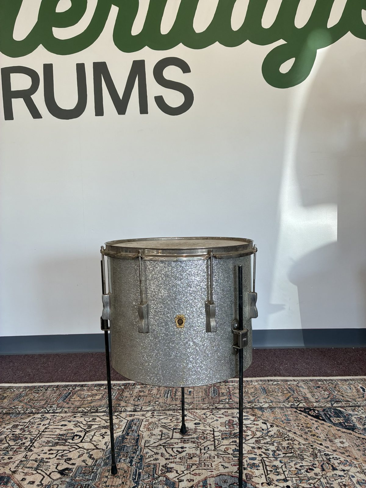 Ludwig Clubdate 15x12" Floor Tom - Silver Sparkle (1960s)