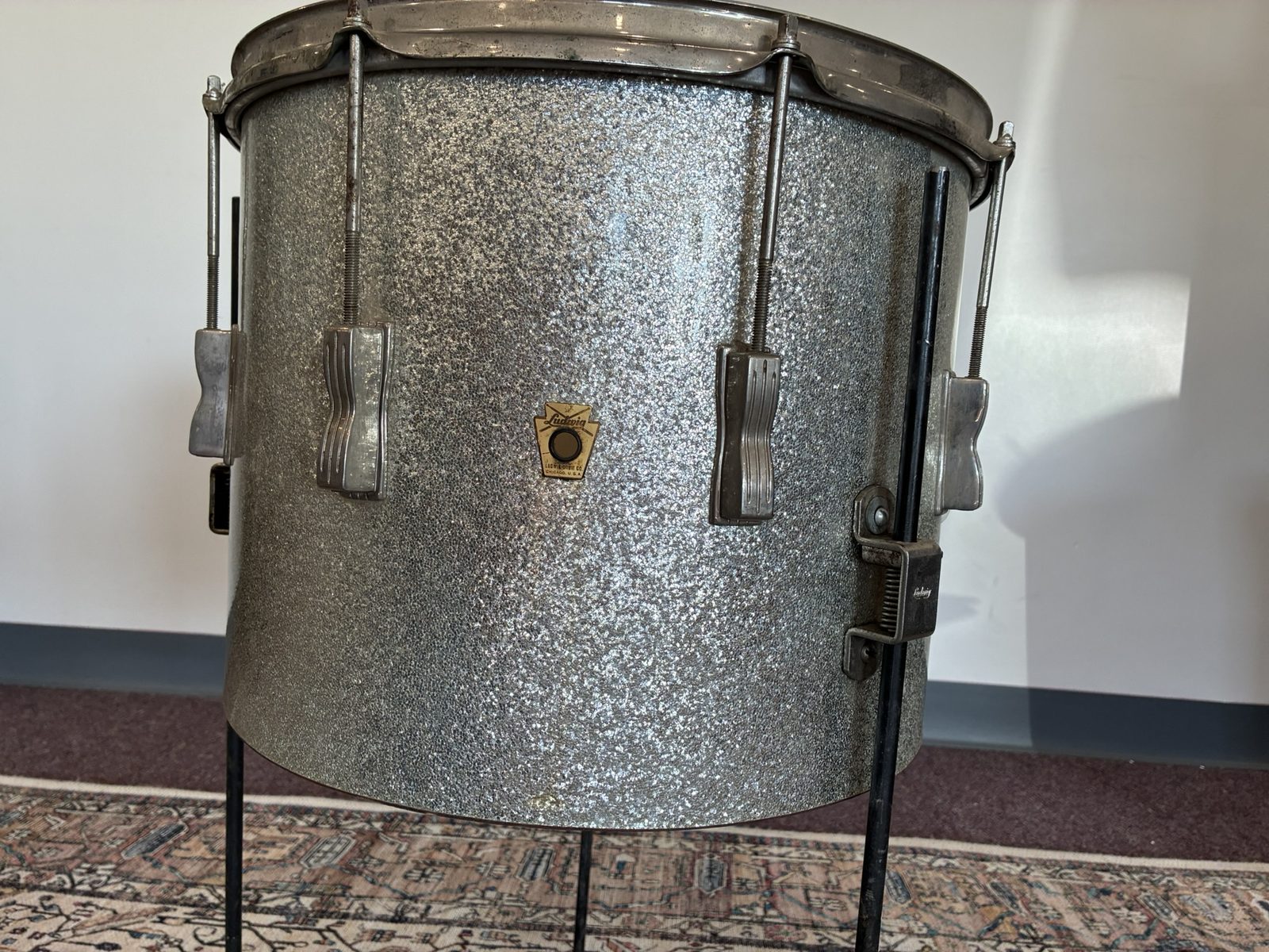 Ludwig Clubdate 15x12" Floor Tom - Silver Sparkle (1960s)