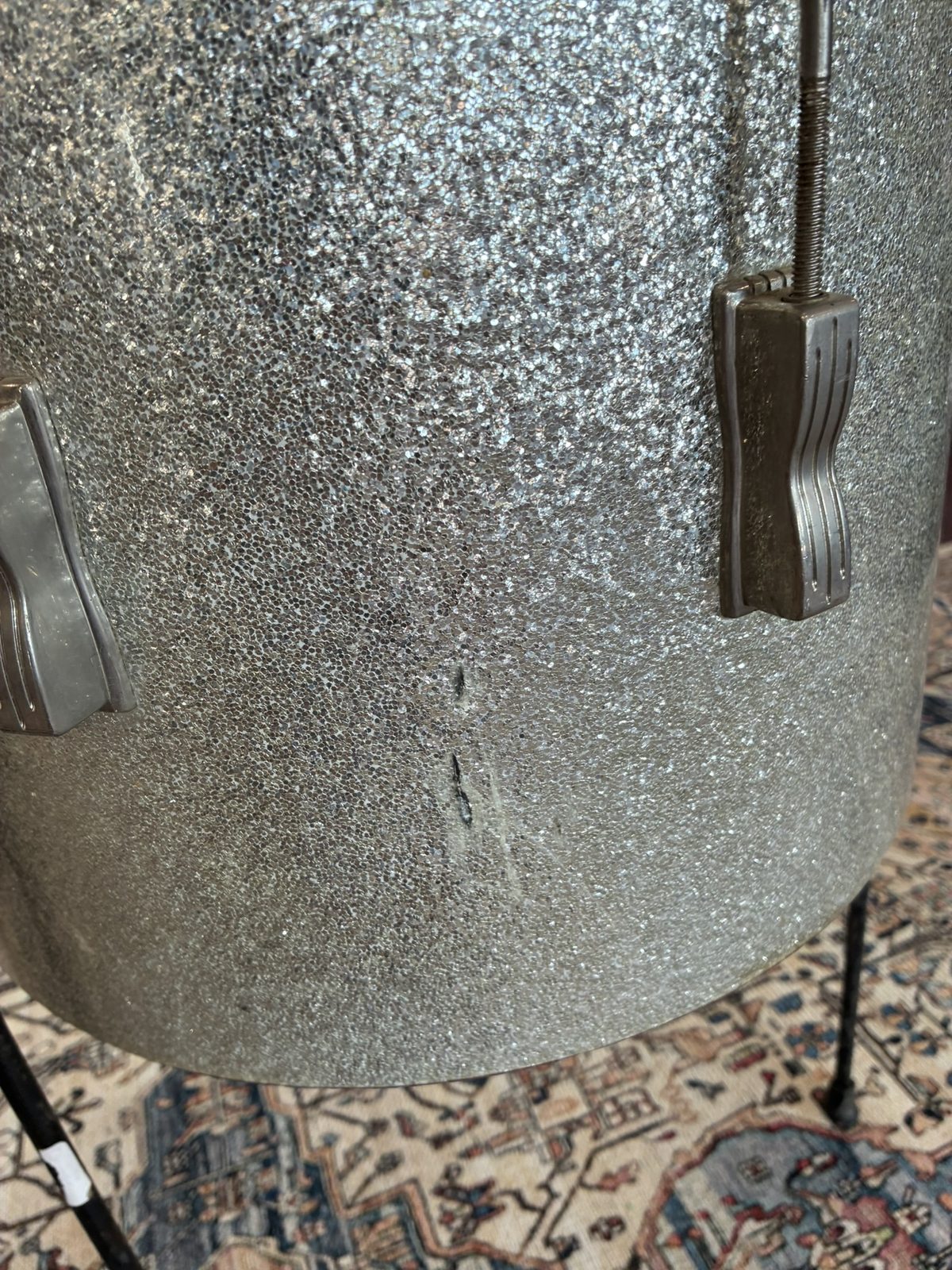Ludwig Clubdate 15x12" Floor Tom - Silver Sparkle (1960s)