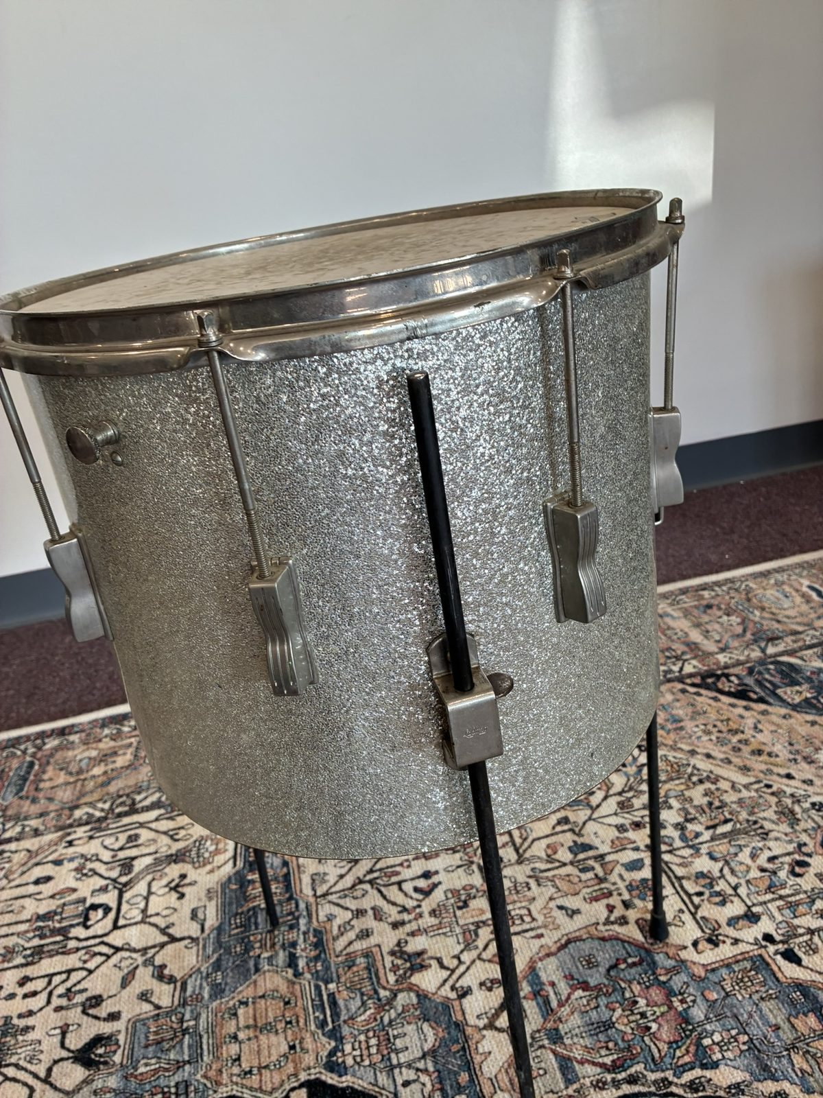 Ludwig Clubdate 15x12" Floor Tom - Silver Sparkle (1960s)