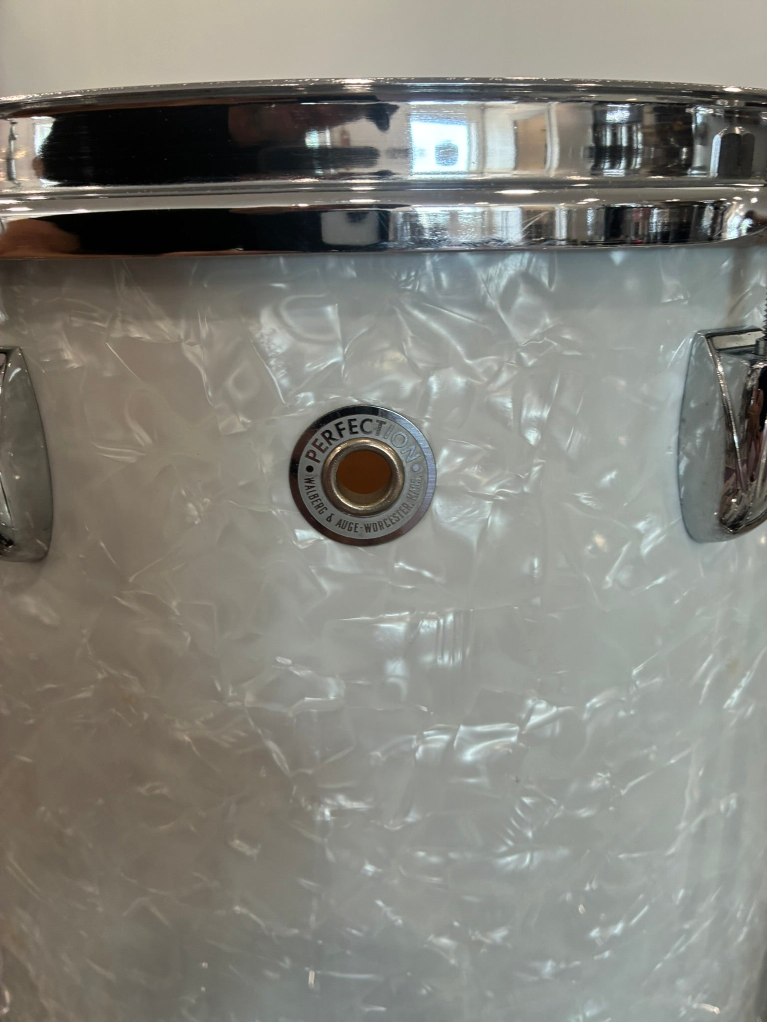 Walberg & Auge Perfection 4-Piece Drum Set - White Marine Pearl - Super Rare