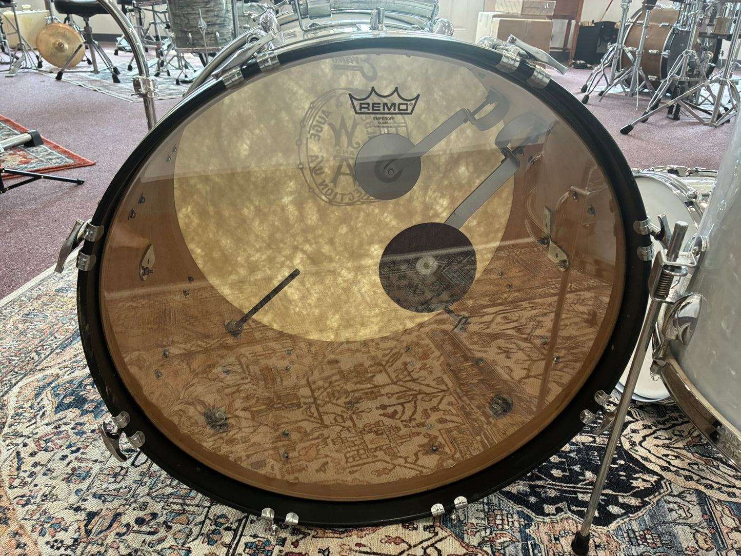 Walberg & Auge Perfection 4-Piece Drum Set - White Marine Pearl - Super Rare
