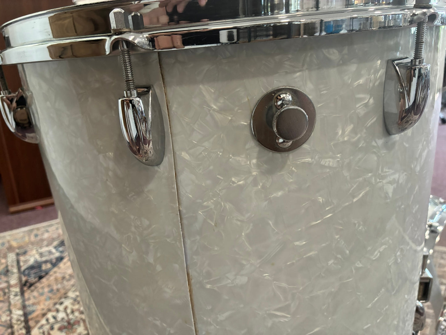 Walberg & Auge Perfection 4-Piece Drum Set - White Marine Pearl - Super Rare