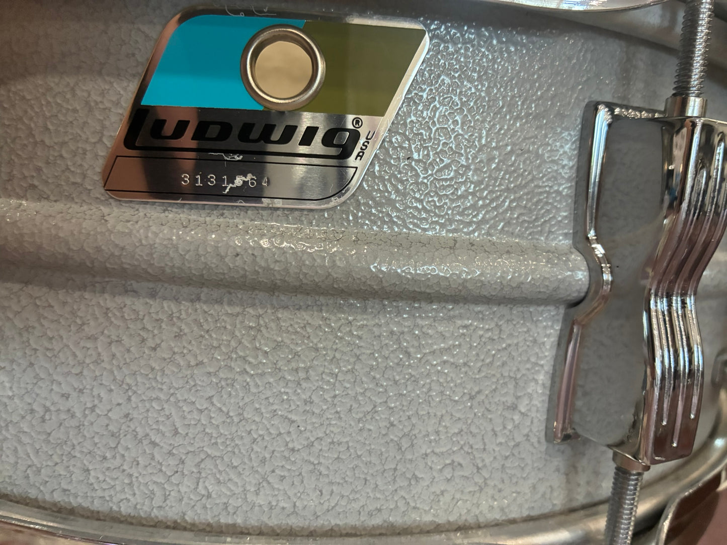 Ludwig 404 Orange Peel Acrolite Snare Drum 6x14 - Aluminum