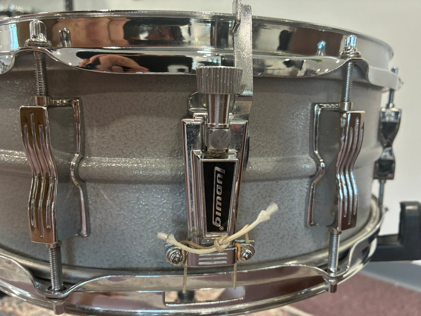 Ludwig 404 Orange Peel Acrolite Snare Drum 6x14 - Aluminum