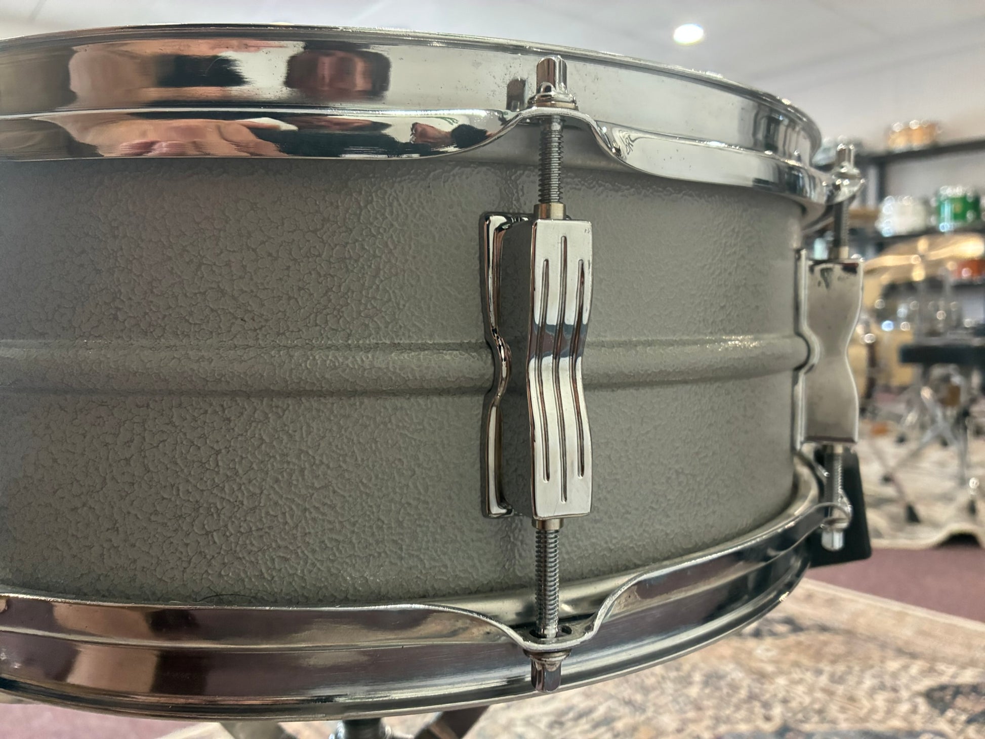 Ludwig 404 Orange Peel Acrolite Snare Drum 6x14 - Aluminum