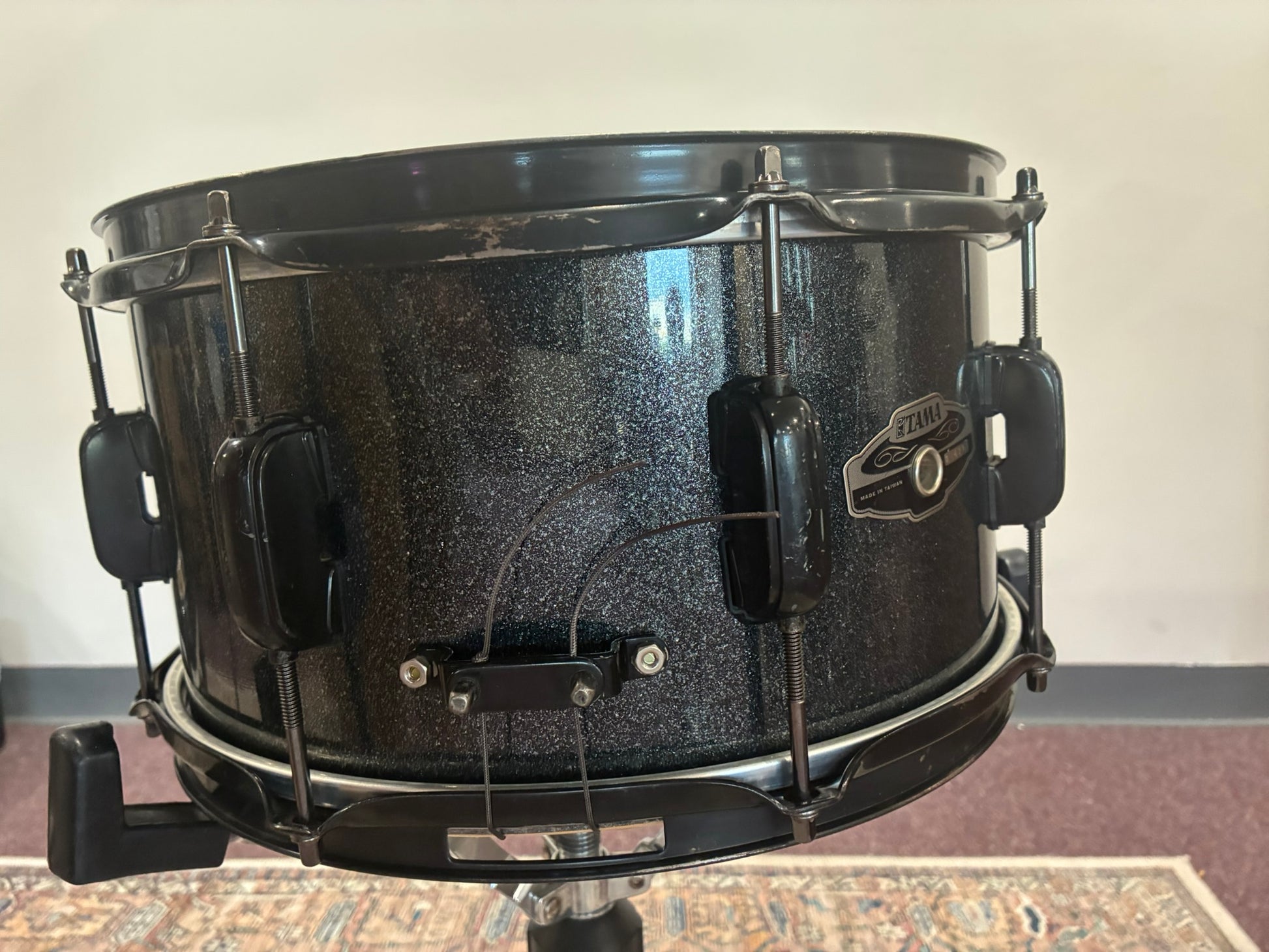 Tama Maple Artstar Special Edition Snare Drum 7x13 - Black Galaxy Sparkle