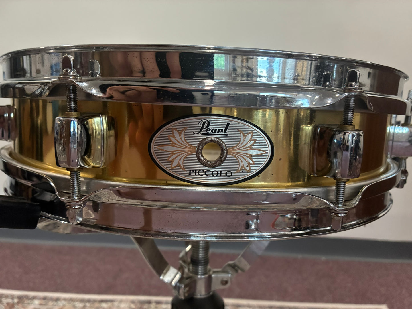 Pearl Brass Piccolo Snare Drum 3x13