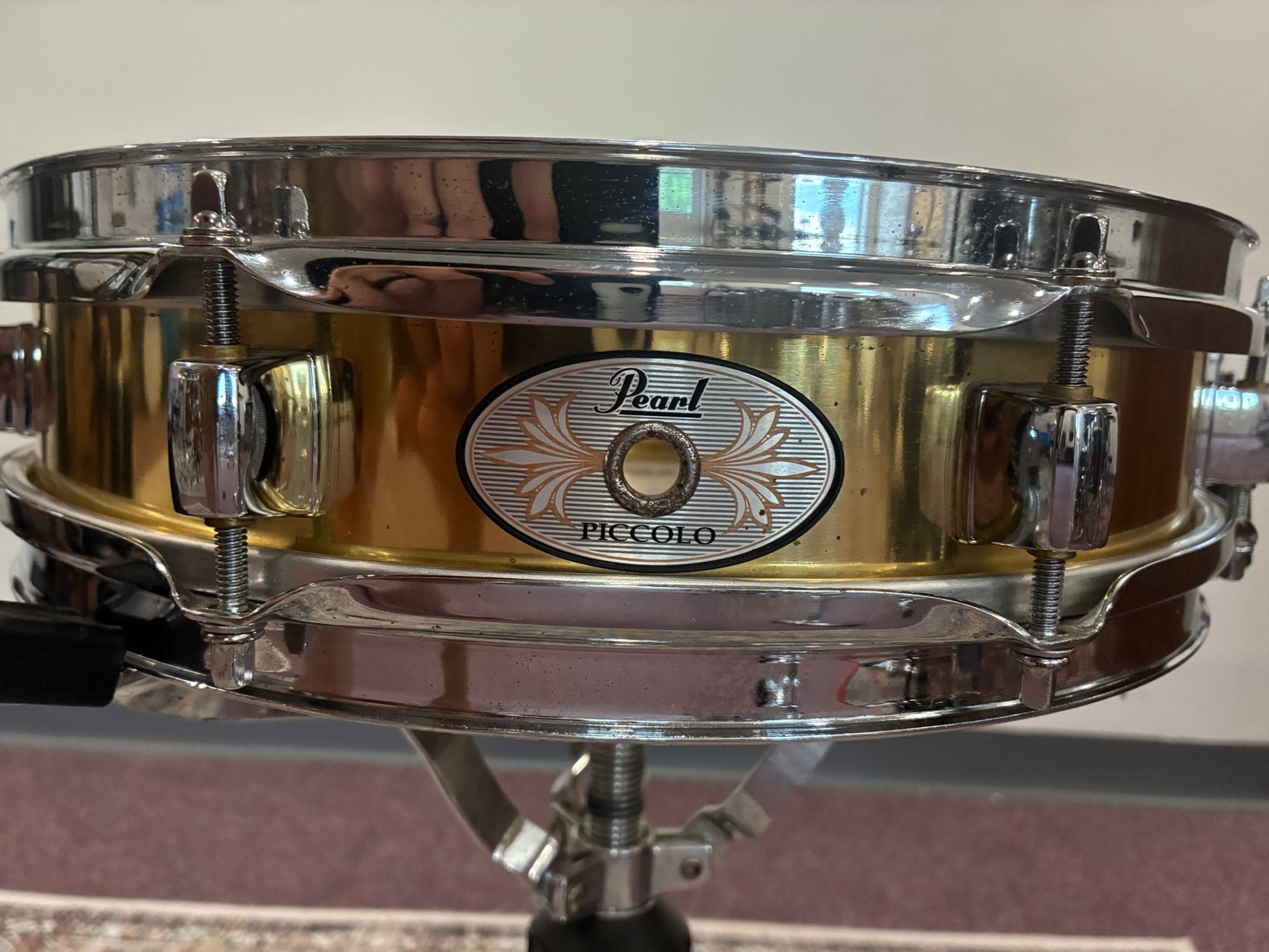 Pearl Brass Piccolo Snare Drum 3x13