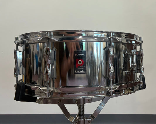 Premier Olympic Snare Drum 5x14 - Steel - Made in England