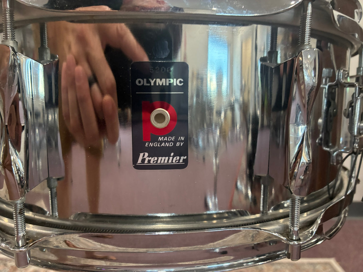 Premier Olympic Snare Drum 5x14 - Steel - Made in England