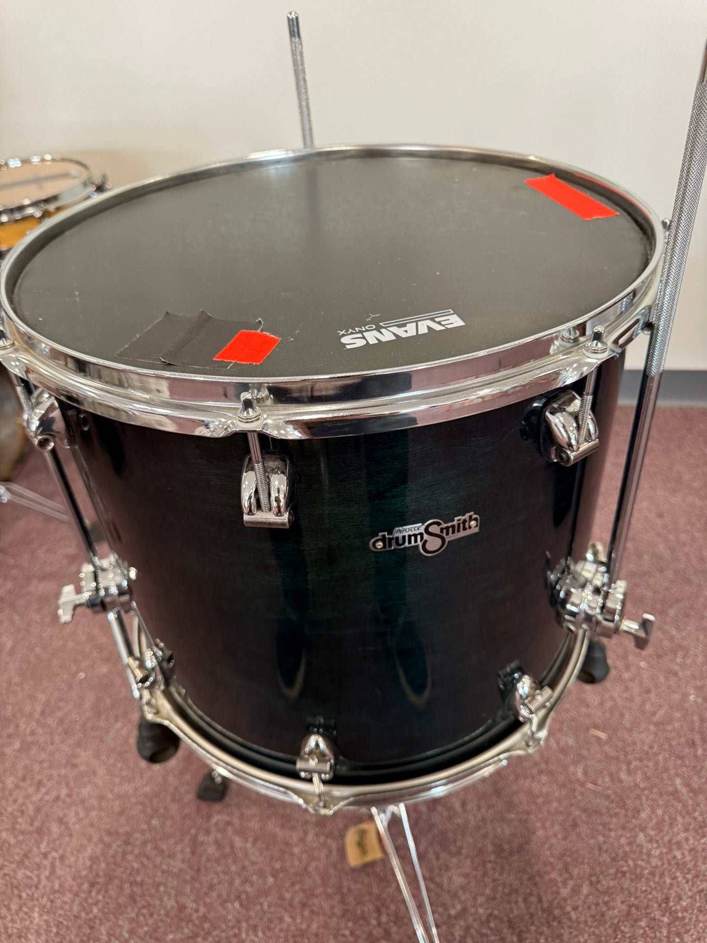 Ayotte Drumsmith 16x16 Floor Tom - Blue Lacquer Finish