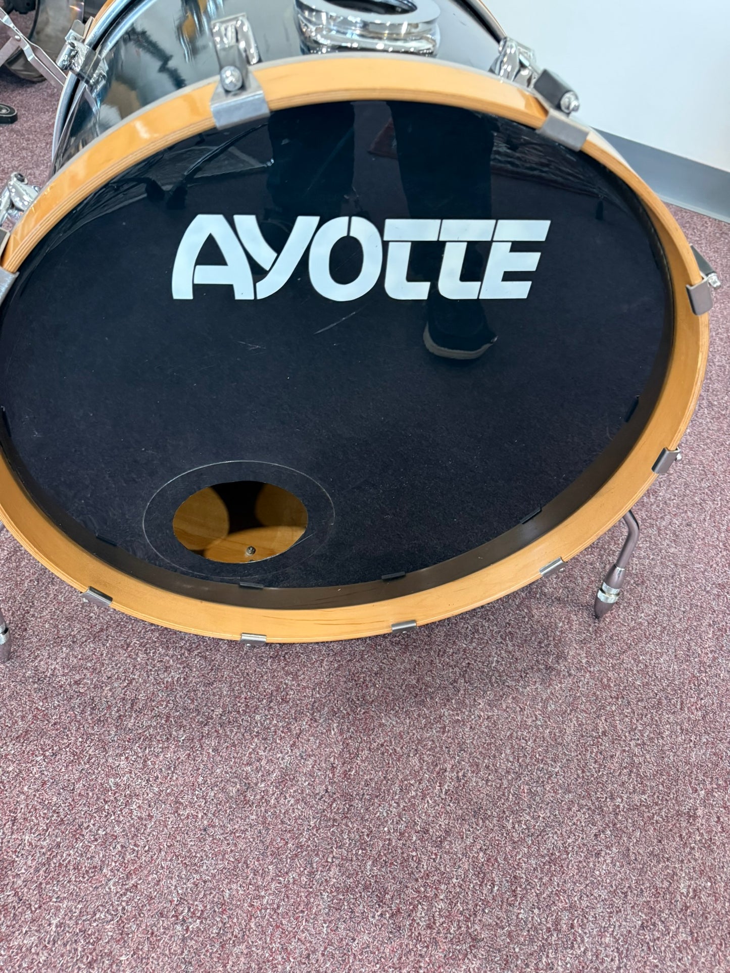 Ayotte Drumsmith 22x16 Bass Drum - Blue Lacquer Finish