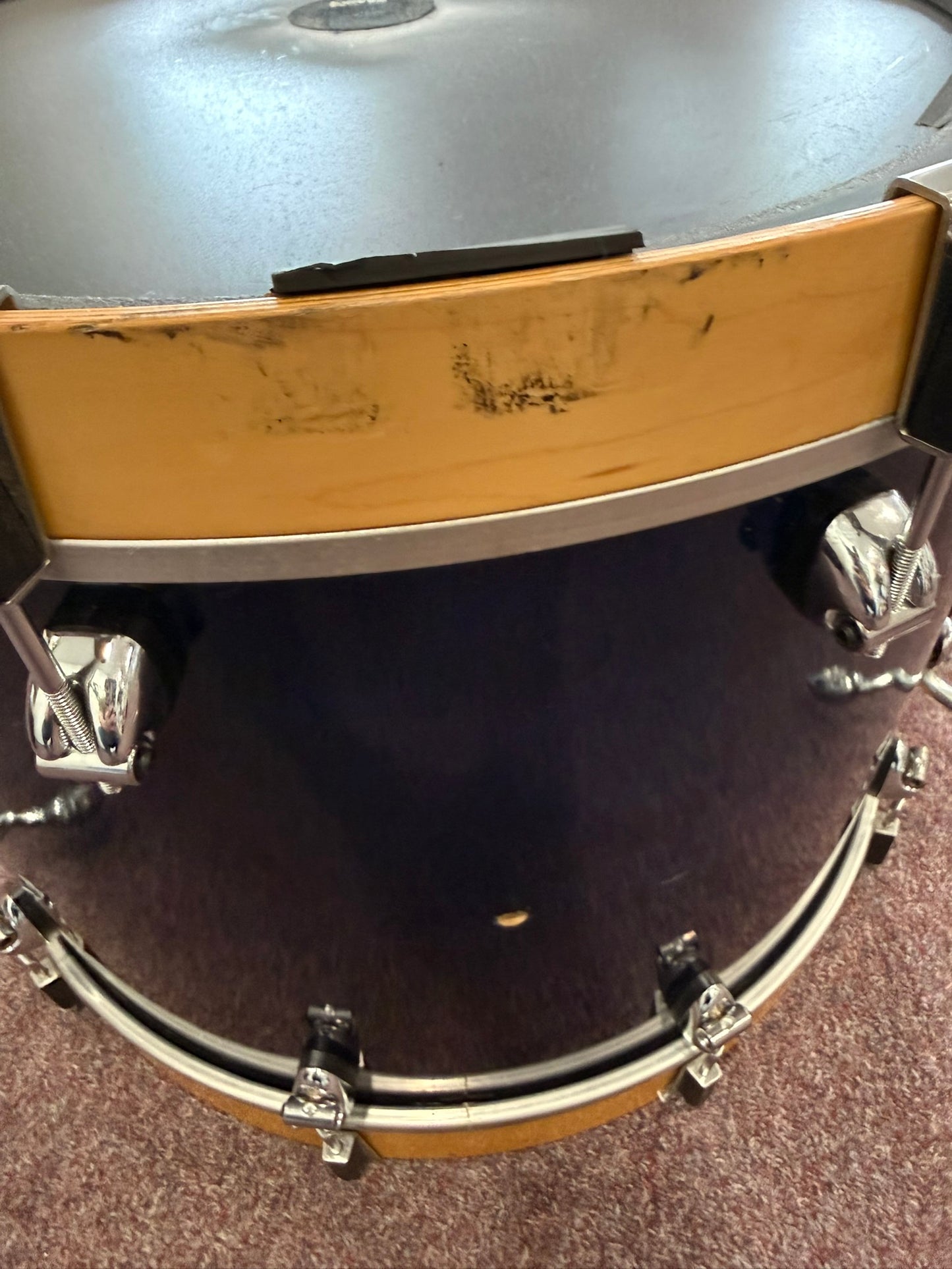 Ayotte Drumsmith 22x16 Bass Drum - Blue Lacquer Finish