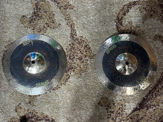 Stagg 10" Black Metal Rock Hi-Hat - Pair