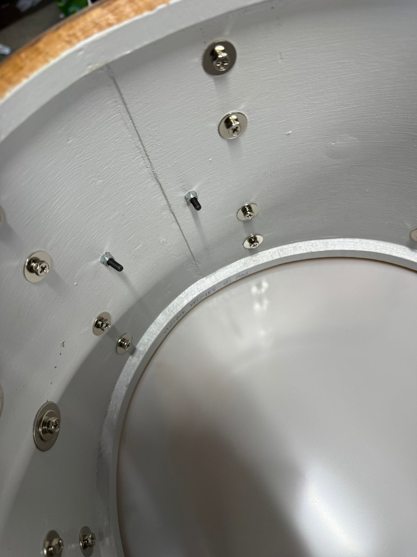Walker Custom Drums 5pc White Pearl Drum Set 22/14/12/13/14