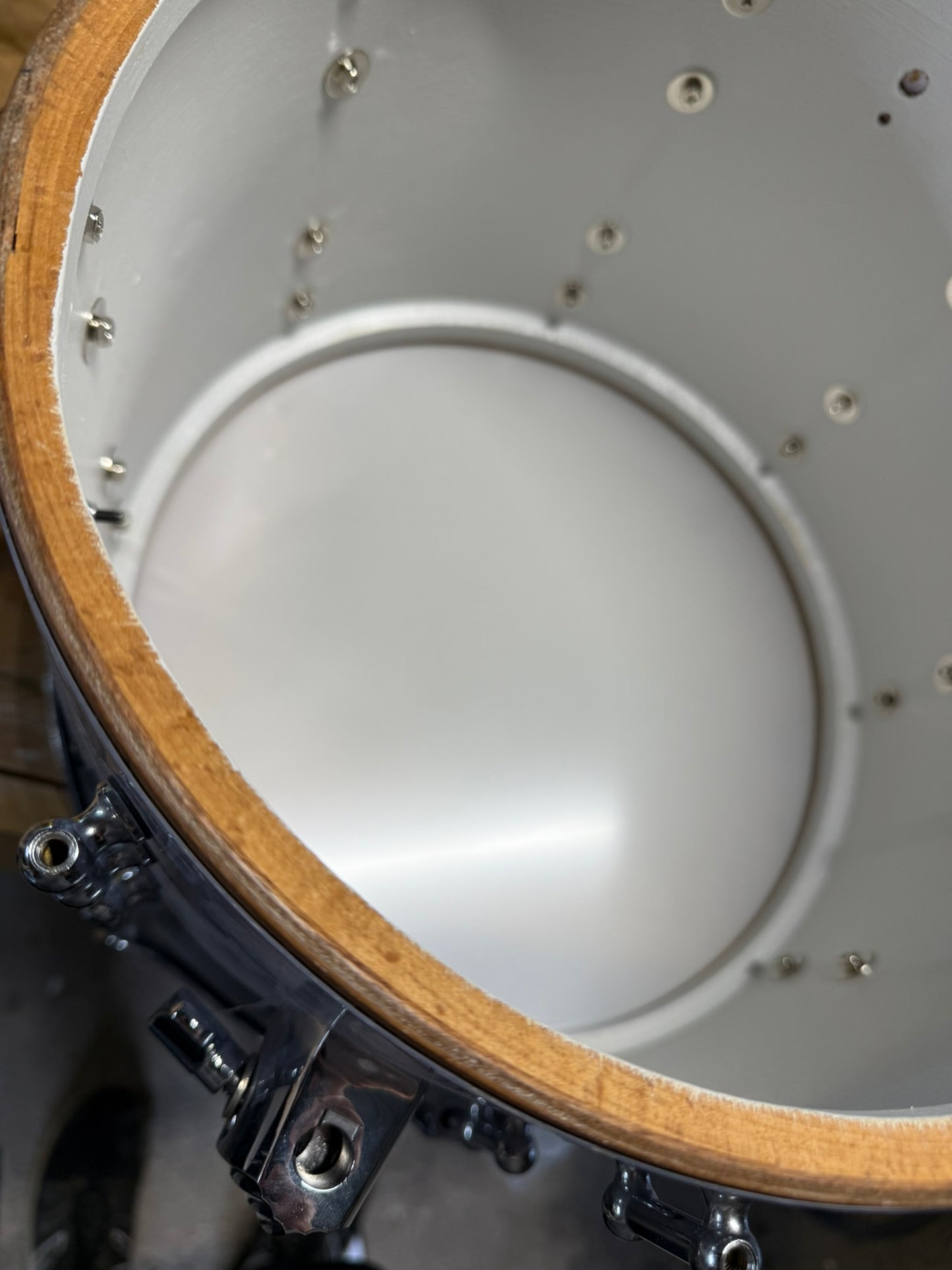 Walker Custom Drums 5pc White Pearl Drum Set 22/14/12/13/14