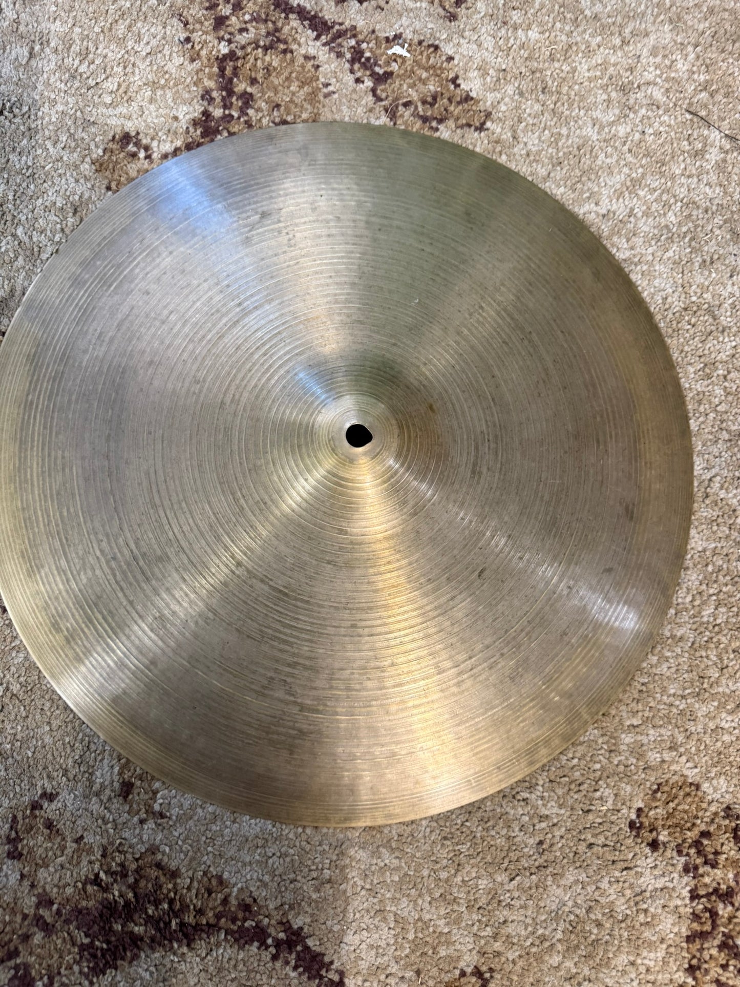 Huge Zildjian 16" Hi Hats Small Stamp Vintage Hi Hats 1950s