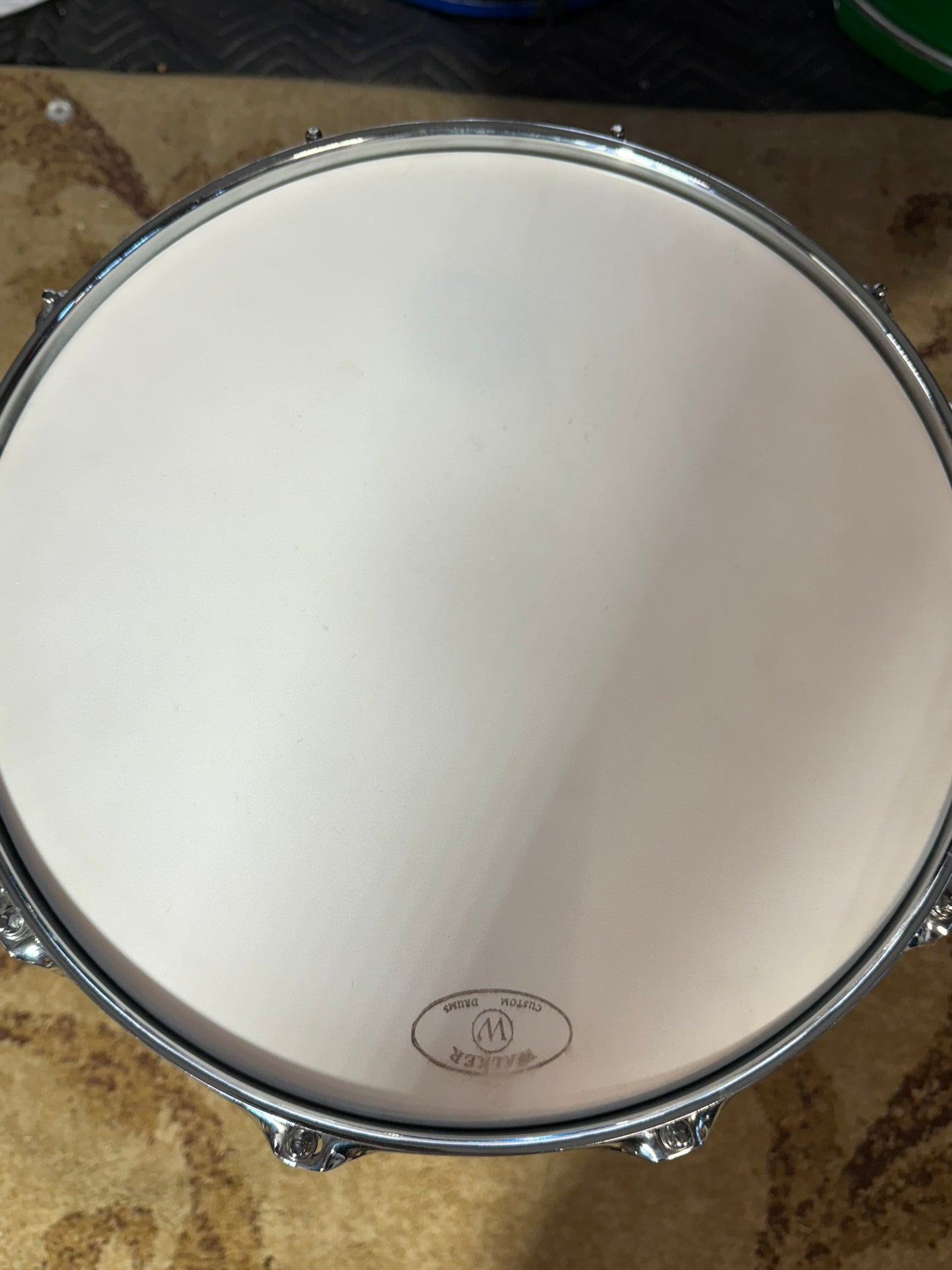 Walker Custom Drums 14x5.5 Silver Sparkle Snare Drum - VIDEO