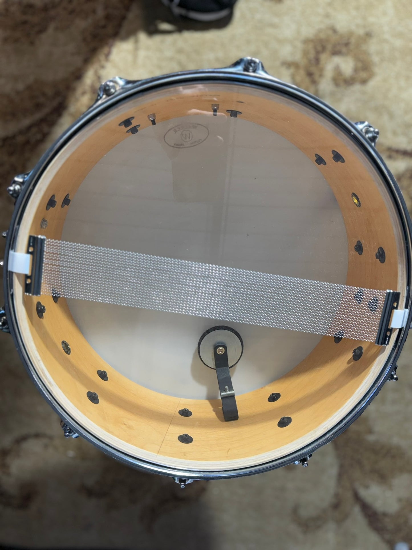 Walker Custom Drums 14x5.5 Silver Sparkle Snare Drum - VIDEO