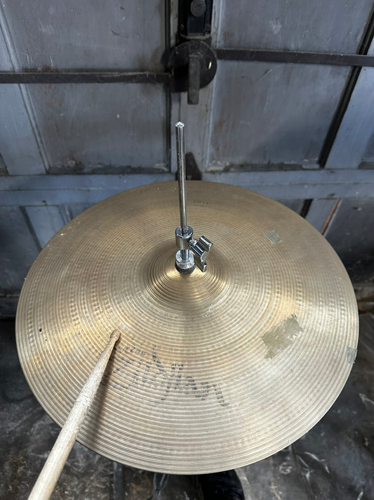 Zildjian 16" Hi Hat (Marching Cymbal Top, Unbranded Cymbal Bottom) - Used