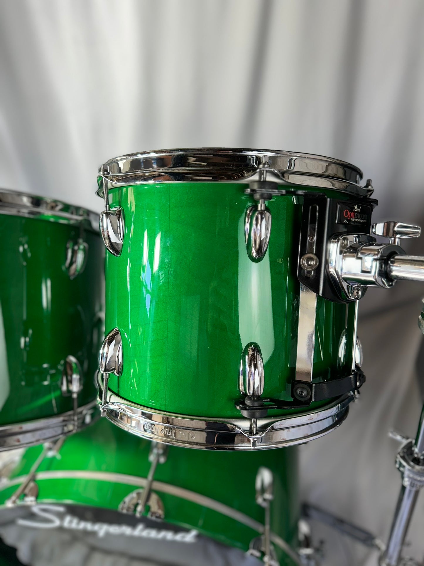 Slingerland Rare Studio King Conway Era Four-Piece Green Drum Set, with Pearl Opti Mount - Used