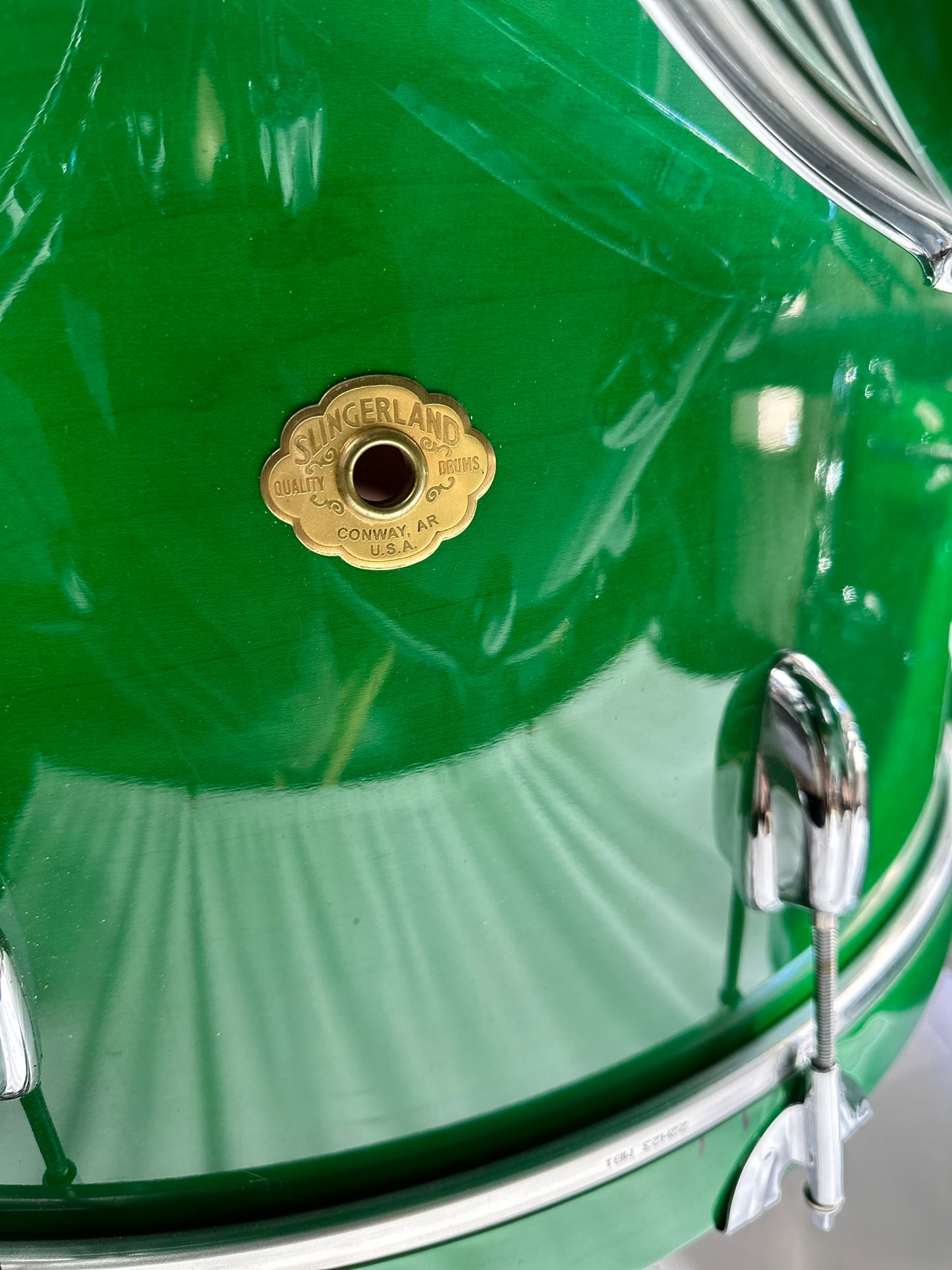 Slingerland Rare Studio King Conway Era Four-Piece Green Drum Set, with Pearl Opti Mount - Used