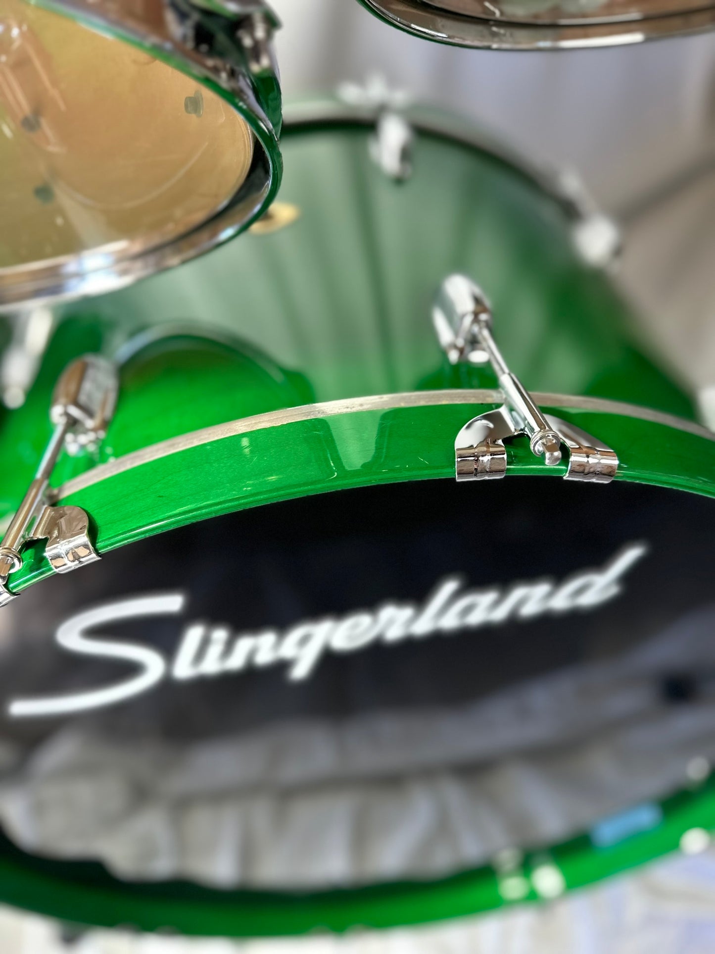 Slingerland Rare Studio King Conway Era Four-Piece Green Drum Set, with Pearl Opti Mount - Used