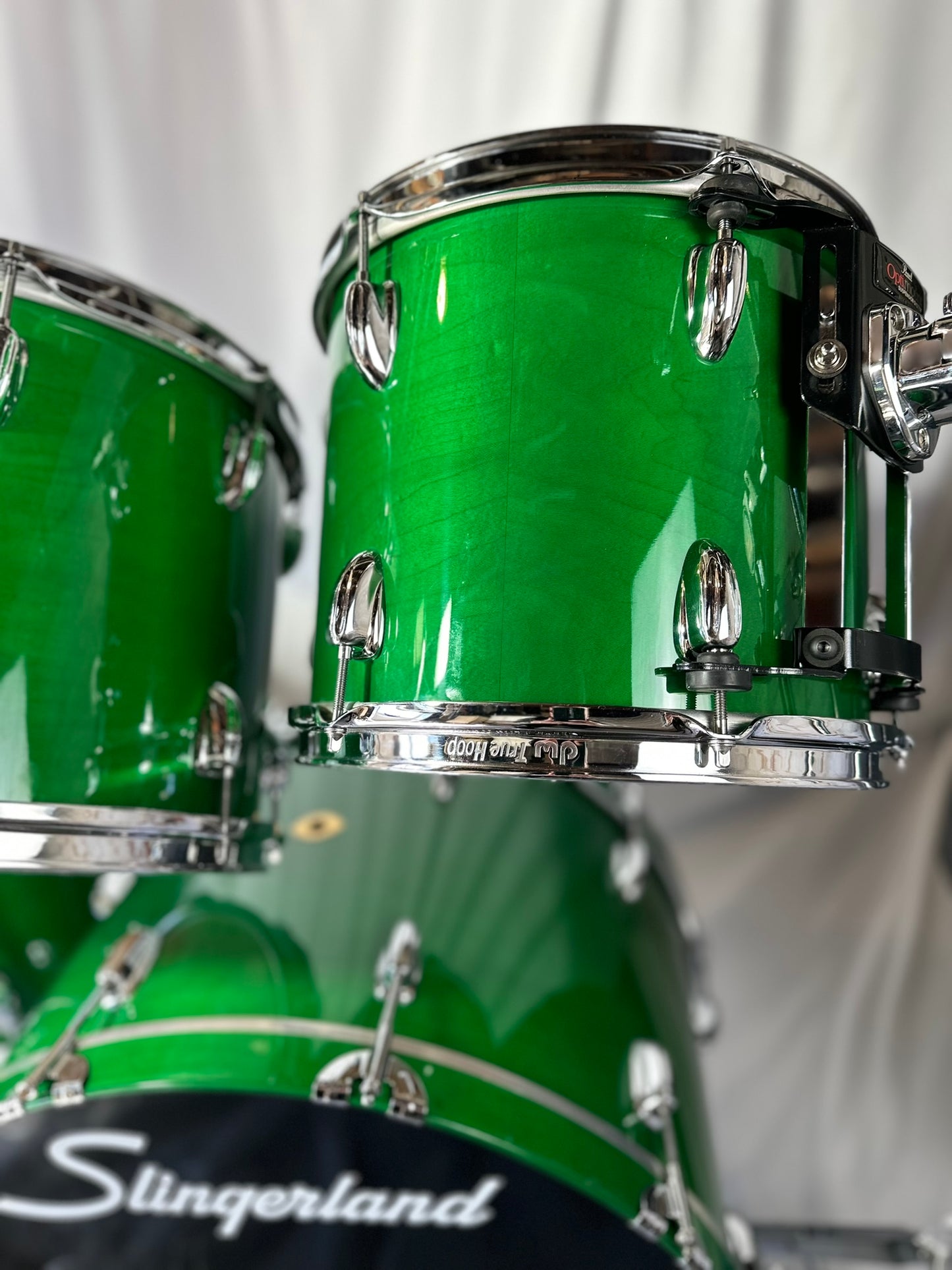 Slingerland Rare Studio King Conway Era Four-Piece Green Drum Set, with Pearl Opti Mount - Used