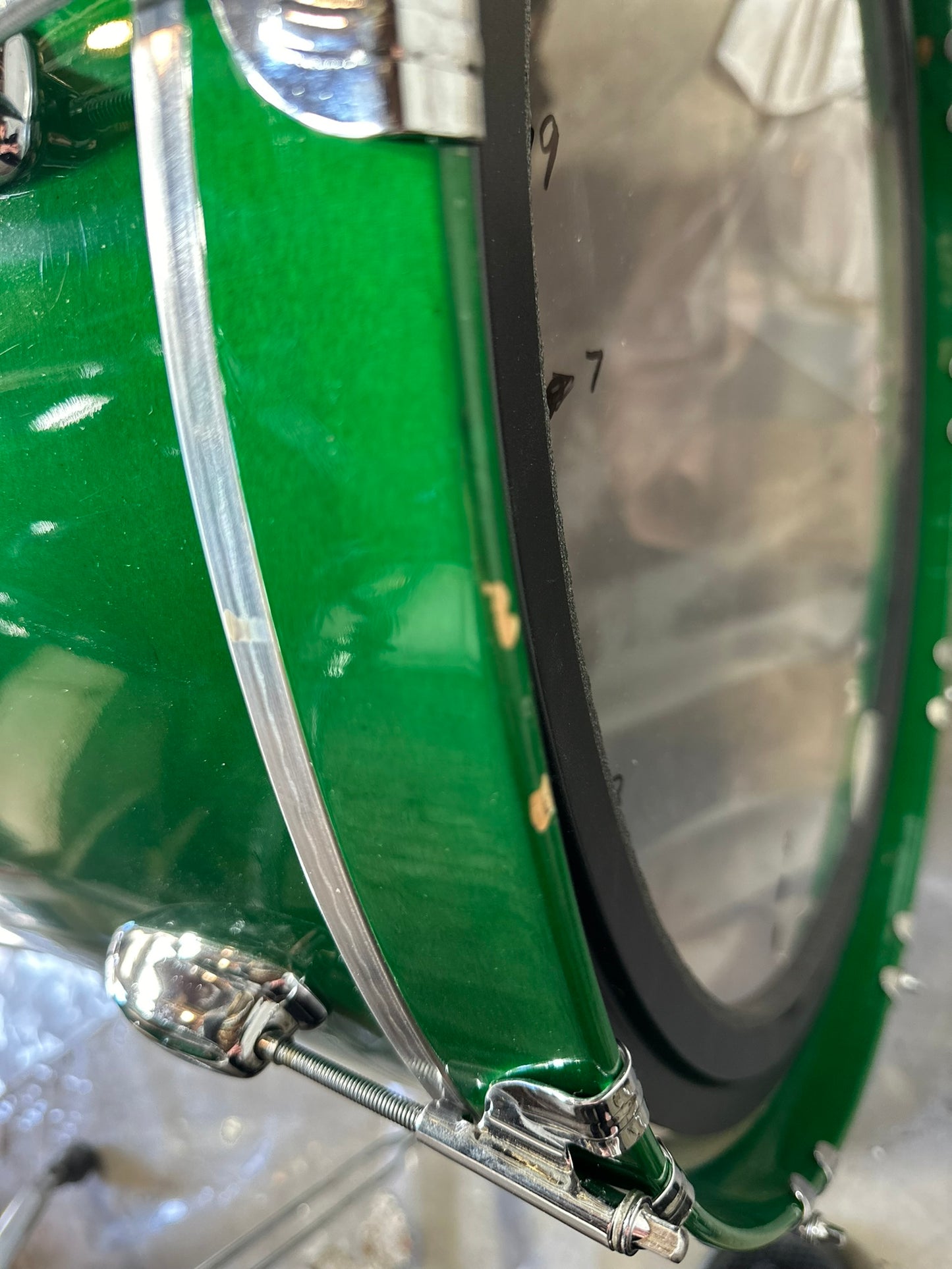 Slingerland Rare Studio King Conway Era Four-Piece Green Drum Set, with Pearl Opti Mount - Used