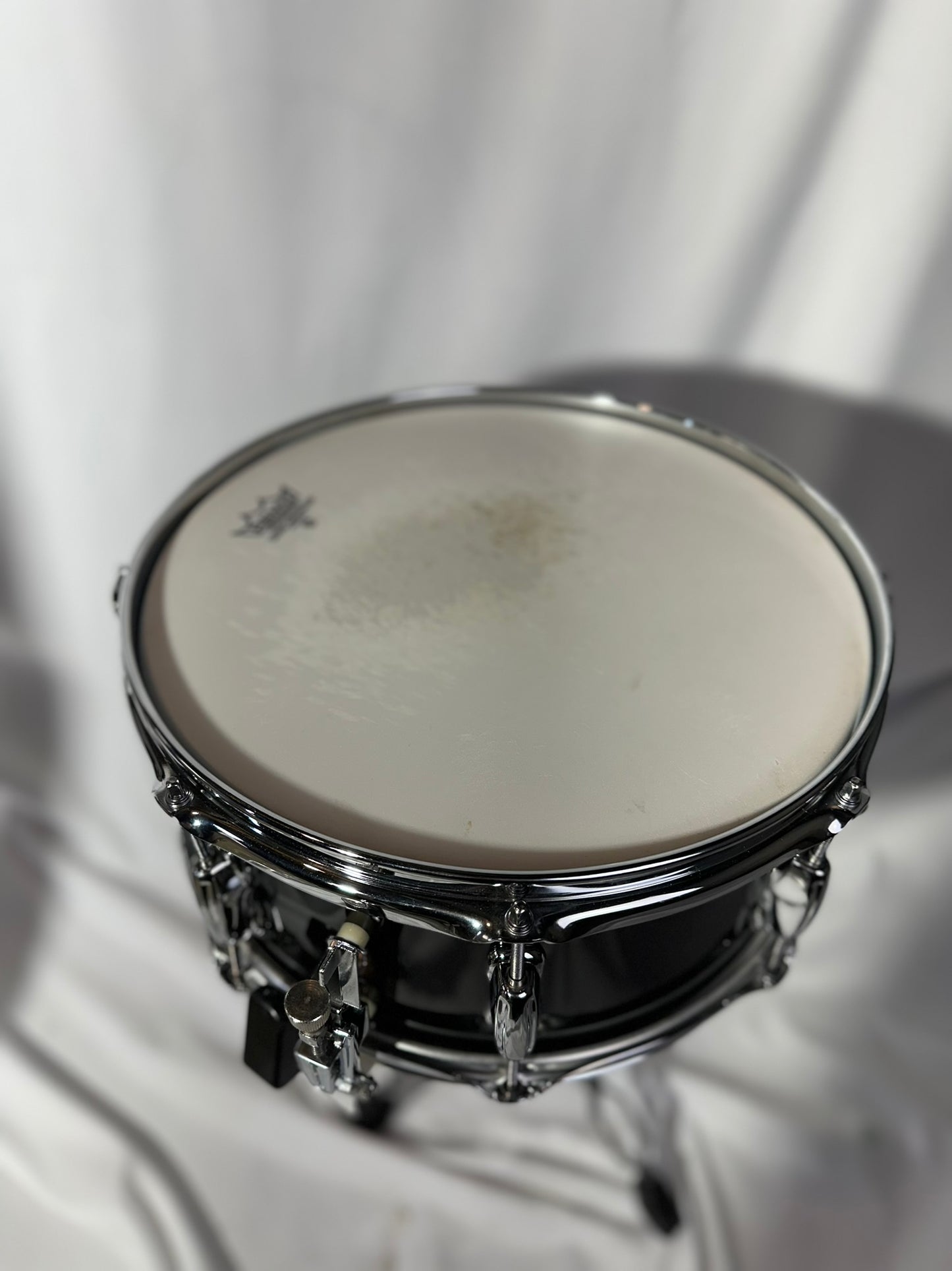 Slingerland Rare Radio King 5.5"x14" Snare, 8-lug, Conway Era, Cloud Badge, Black - Used