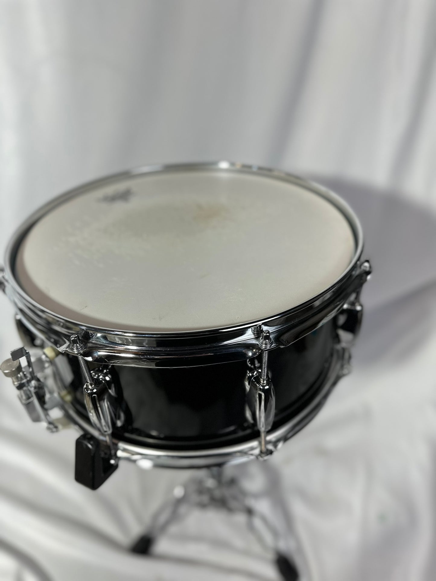 Slingerland Rare Radio King 5.5"x14" Snare, 8-lug, Conway Era, Cloud Badge, Black - Used