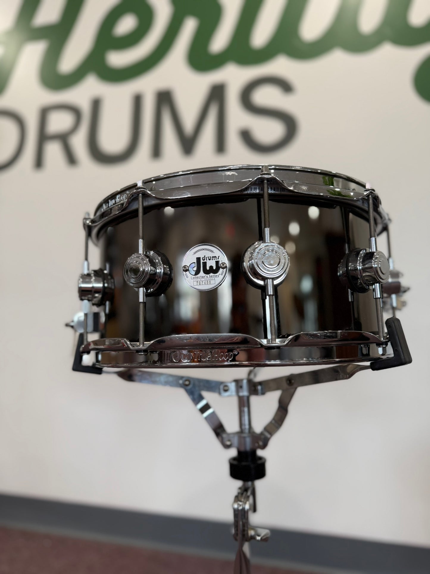 DW Collector's Series Black Nickel Over Brass 6.5x14" Snare Drum 2011 - 2021 - Black Nickel