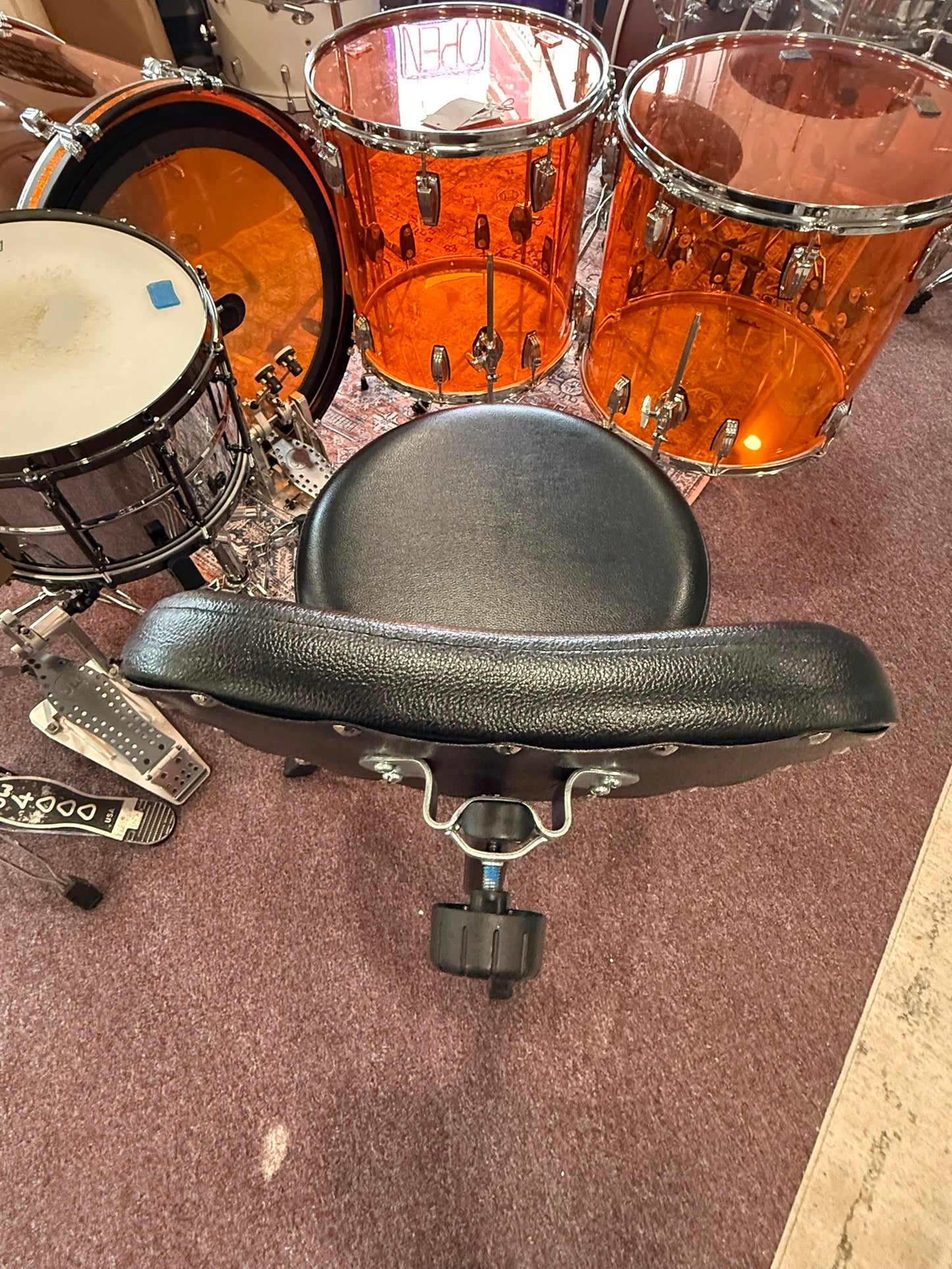 Drum Workshop Heavy-Duty Air Lift Throne with Back