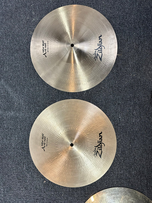 Zildjian 14" A Series New Beat Hi-Hat Cymbals (Pair) 1982 - 2012 - Traditional - Used