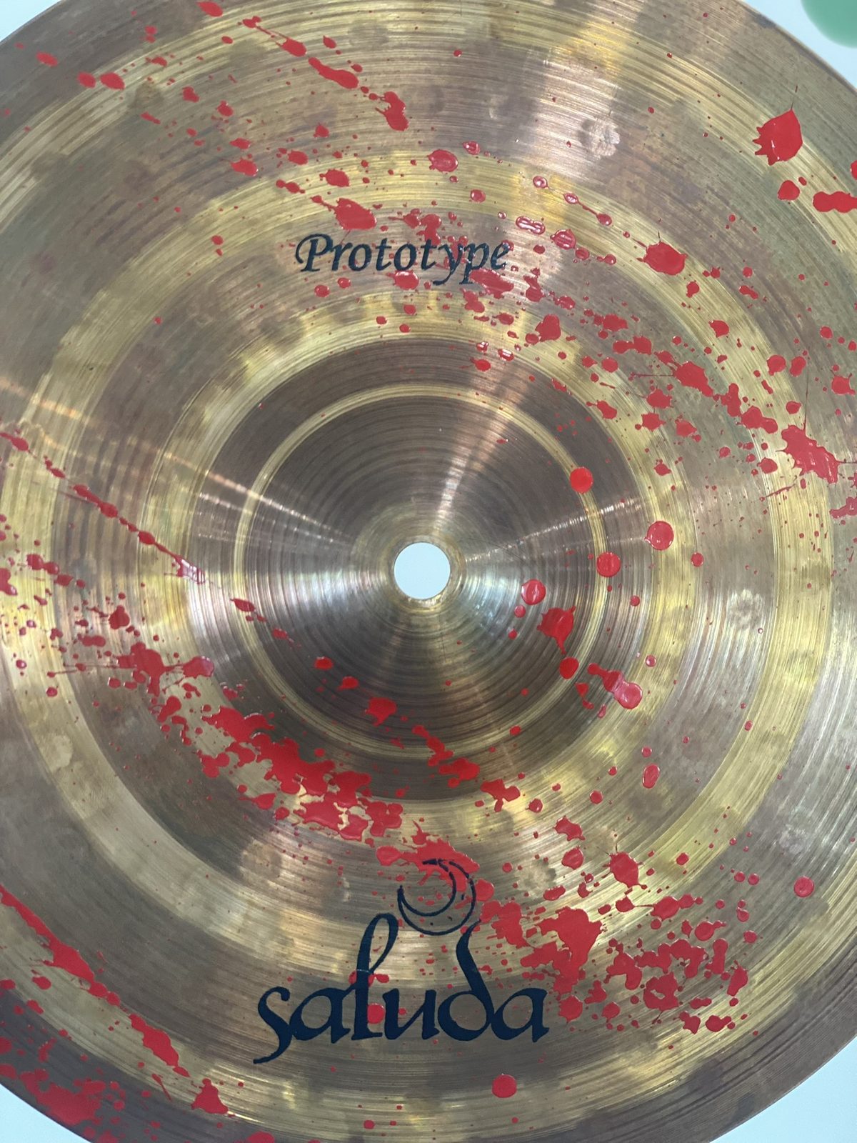 Saluda Prototype Blood Splattered 8"/10" Stack Cymbals